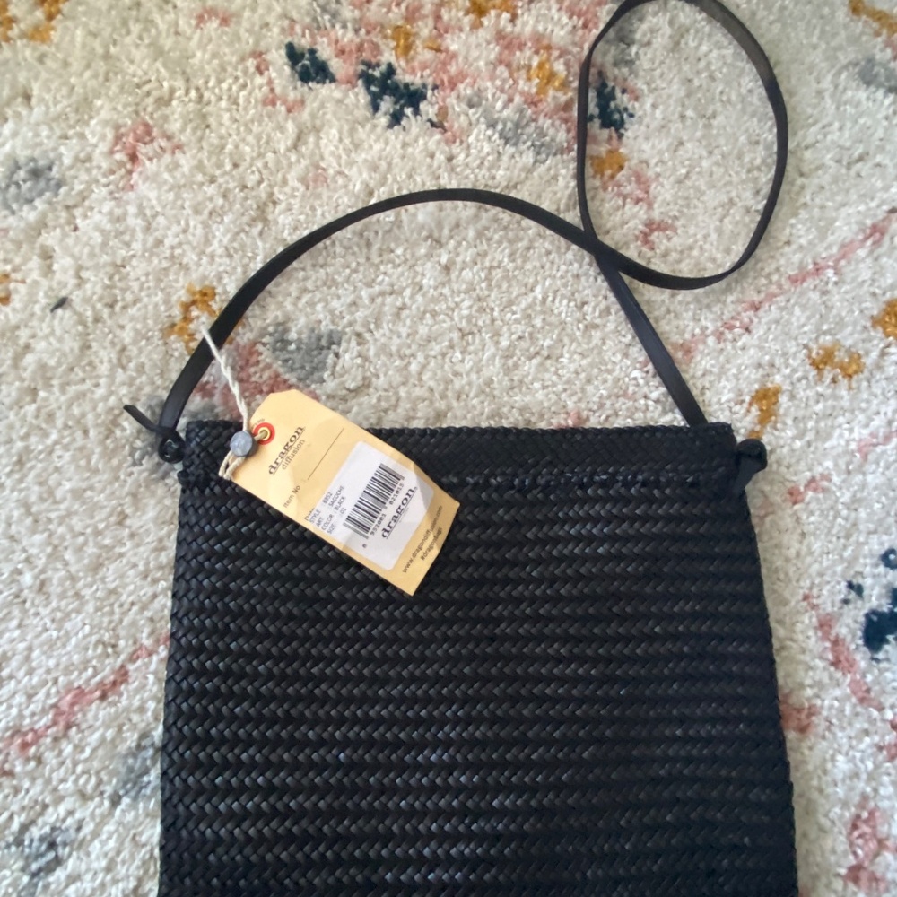 Dragon Diffusion Black Woven Crossbody Bag - Picture 5 of 7